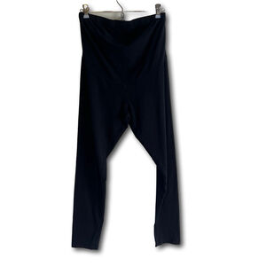 Serra Maternity Leggings Black Woman’s Size Large Over Belly Panel Soft Comfy